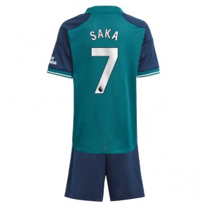 Arsenal Bukayo Saka #7 Rezervni Dres za Dječji 2023-24 Kratak Rukavima (+ kratke hlače)